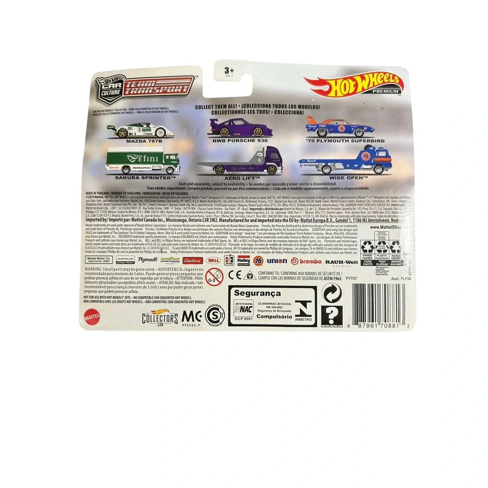 Hot Wheels Team Transport 70 Plymouth Superbird Wide Open Union 76 Premium #18